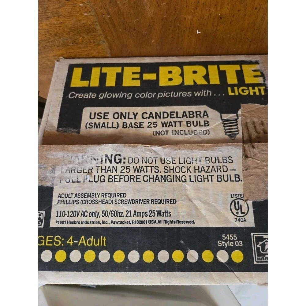 Hasbro lite brite